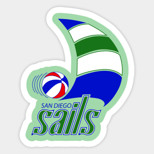 DEFUNCT - SAN DIEGO SAILS Sticker